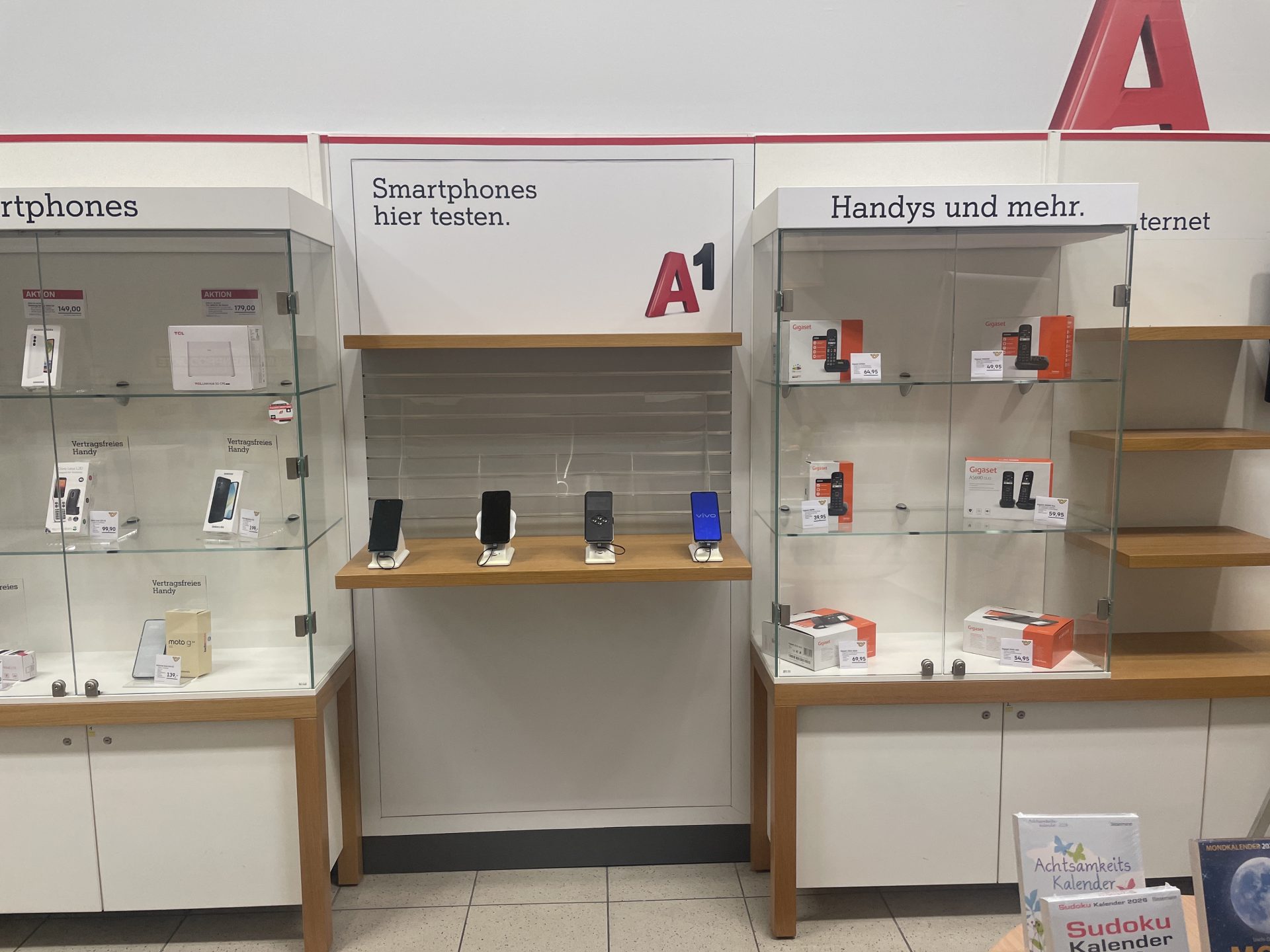 Präsentationsfläche an einem Poststandort vor dem Einsatz
